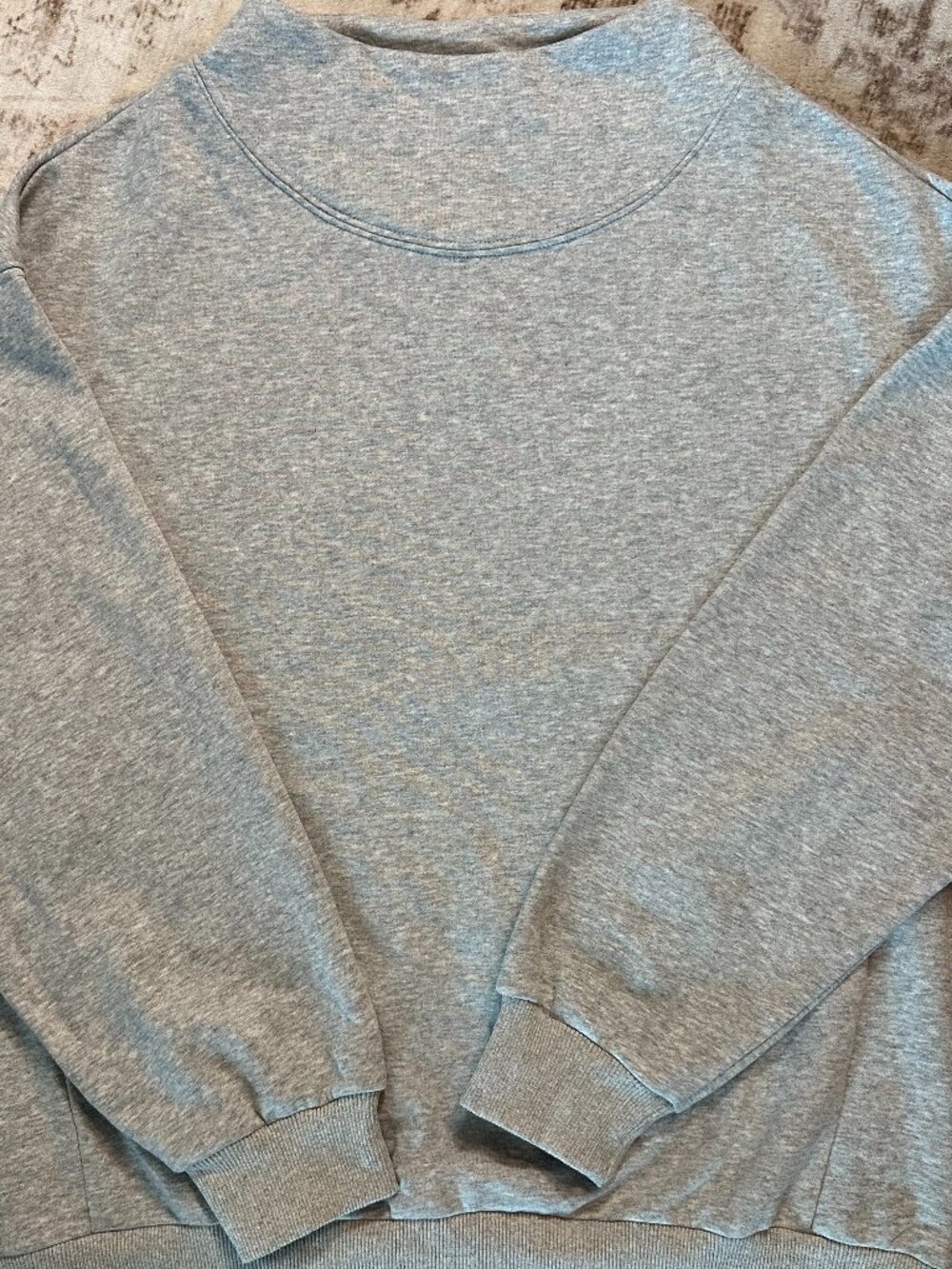 NWT Anrabess Cozy Sweatshirt | Grey | Size S | Mock neck style